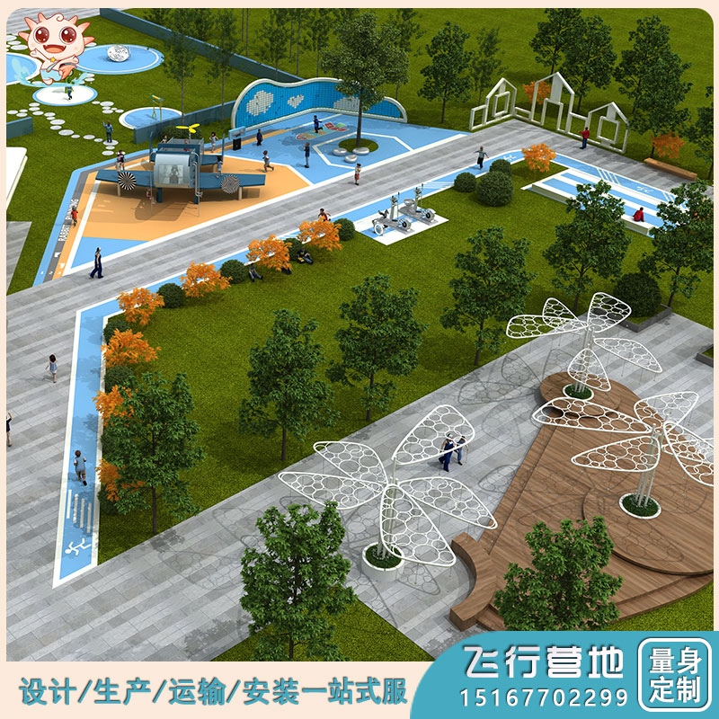 Flying Exploration Camp_Science and Technology Amusement Facilities_Scientific Exploration and Smart Playground-Letu Unpowered Amusement Equipment