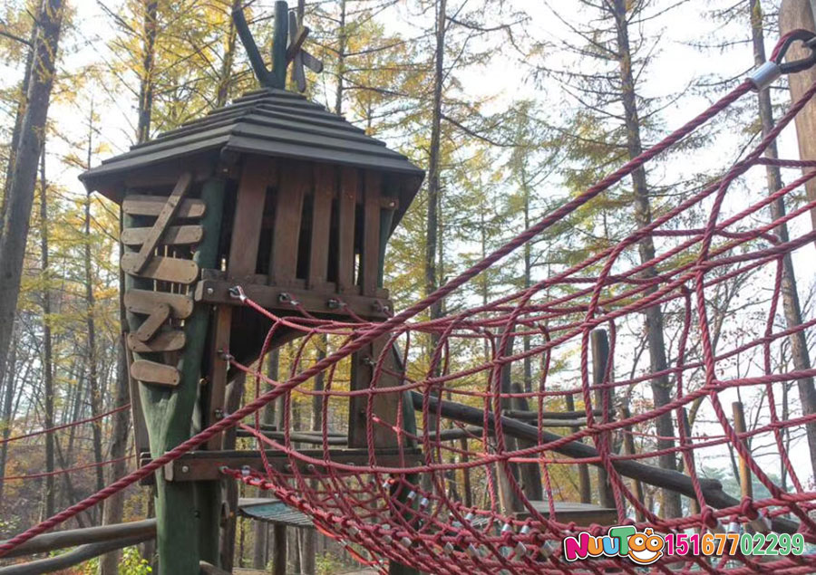 Special-shaped log large children's outdoor amusement equipment_letu non-standard amusement