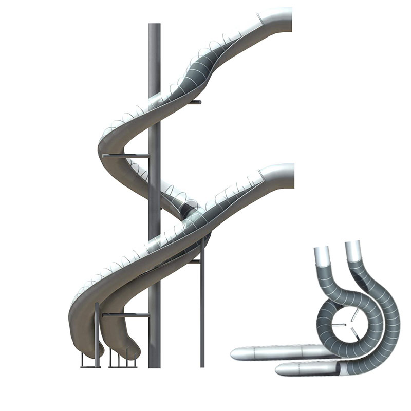 Shanghai Paris spring stainless steel slide_letto non-standard amusement